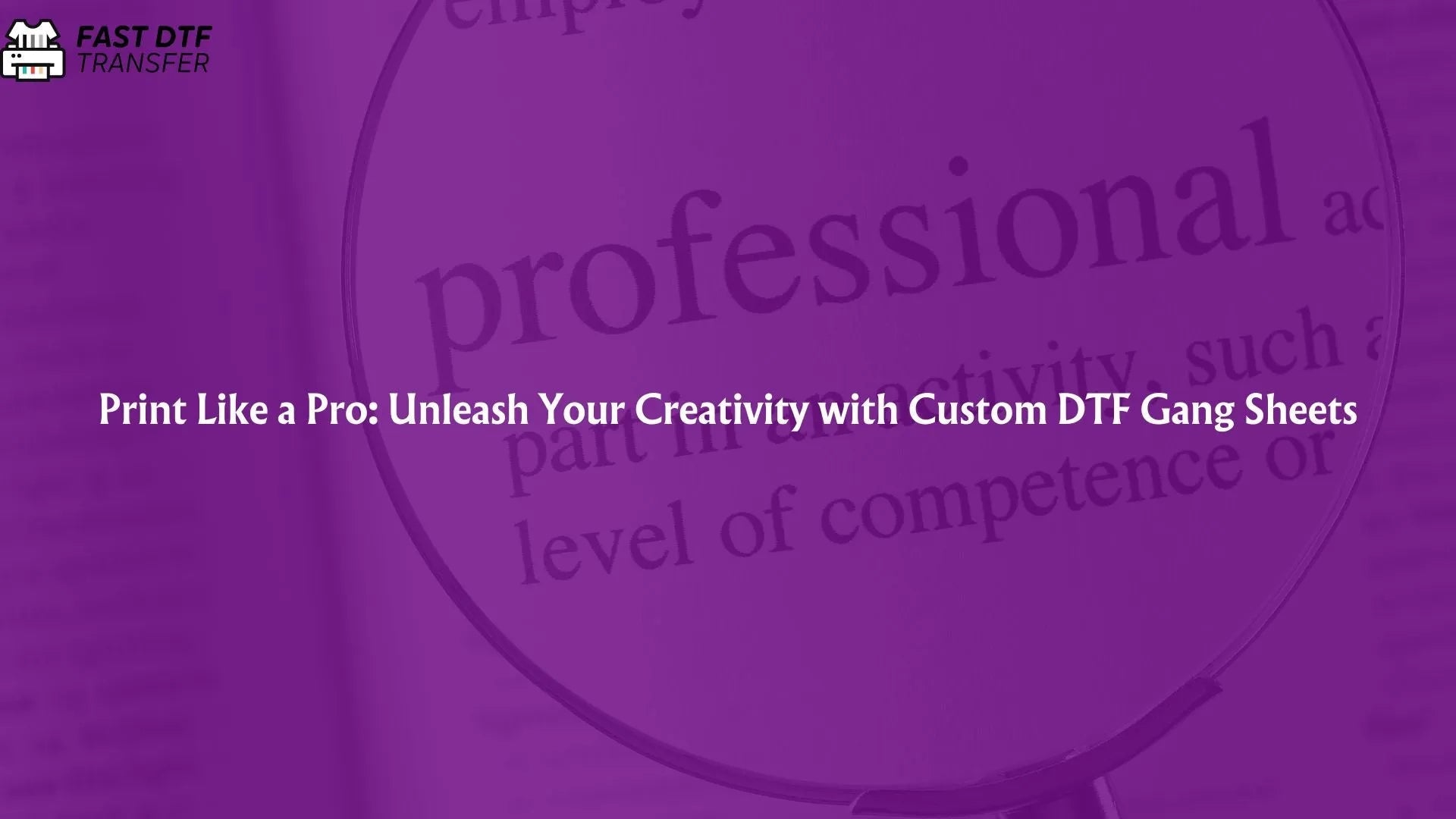 Print Like a Pro: Unleash Your Creativity with Custom DTF Gang Sheets - Fast DTF Transfer