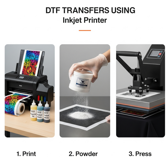 How to Make DTF Transfers with Inkjet Printer