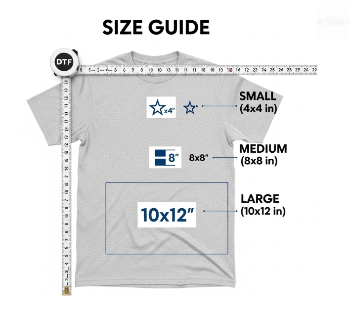 DTF Transfer Size Guide