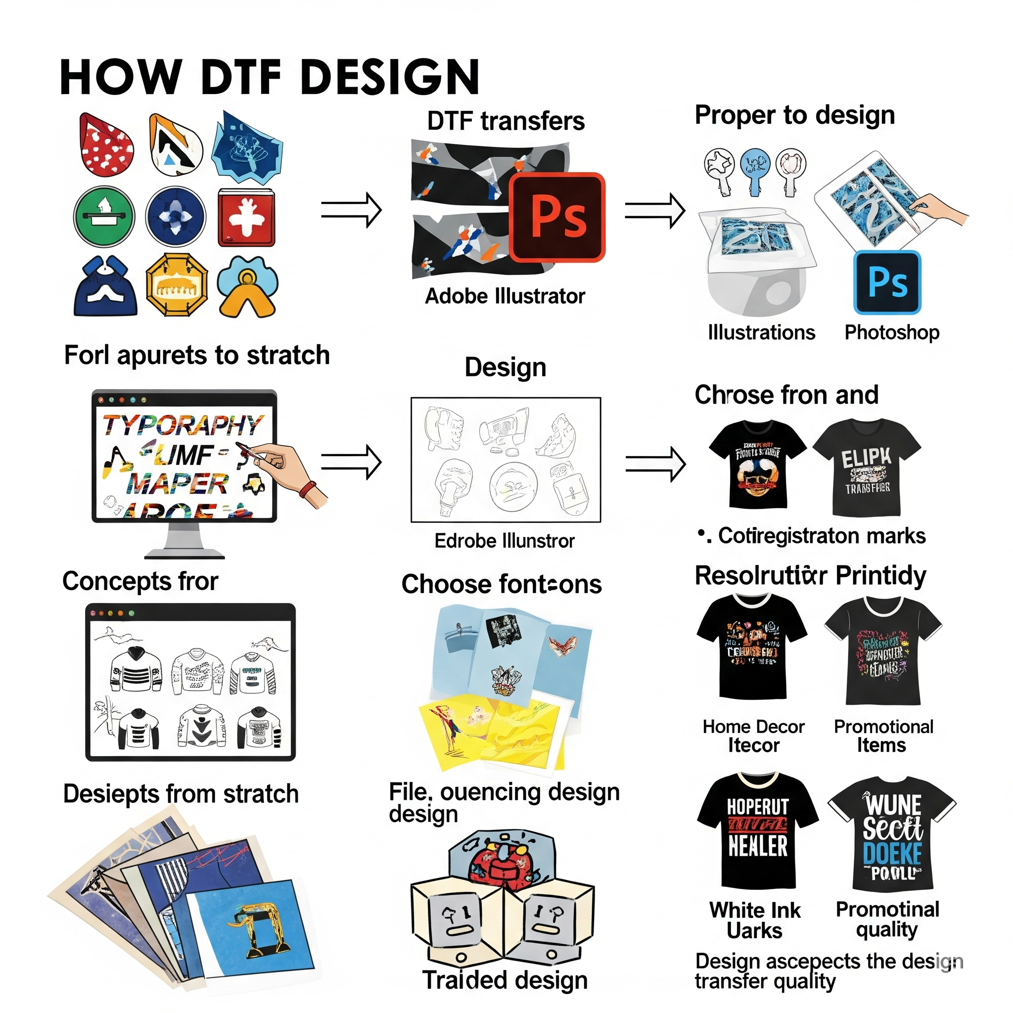 How to Design DTF Transfers