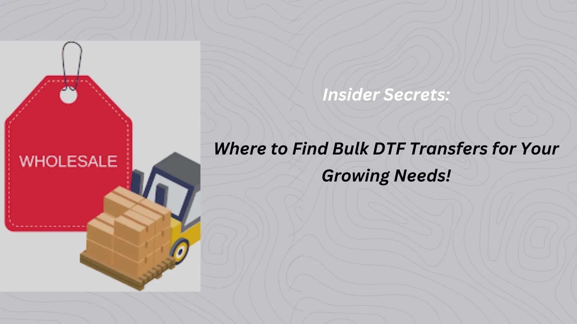 Insider Secrets: Where to Find Bulk DTF Transfers for Your Growing Needs! - Fast DTF Transfer