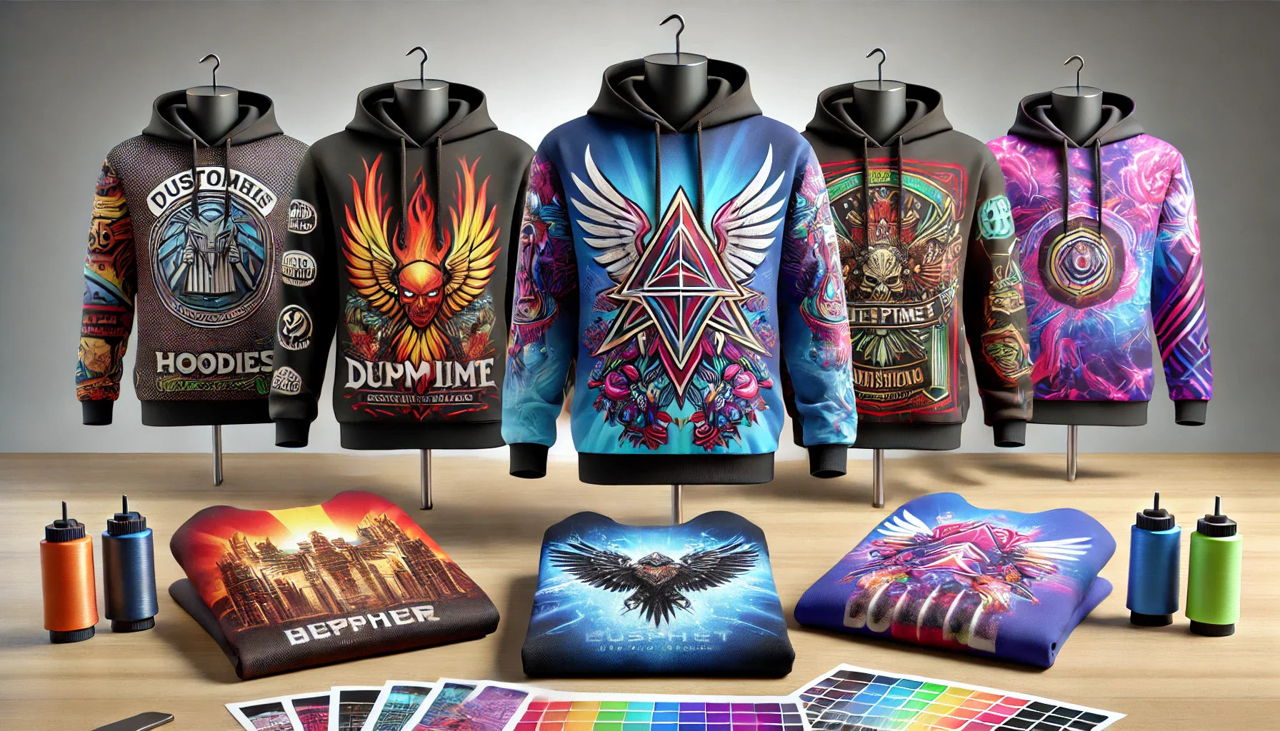 Custom Printed Hoodies - Fast DTF Transfer