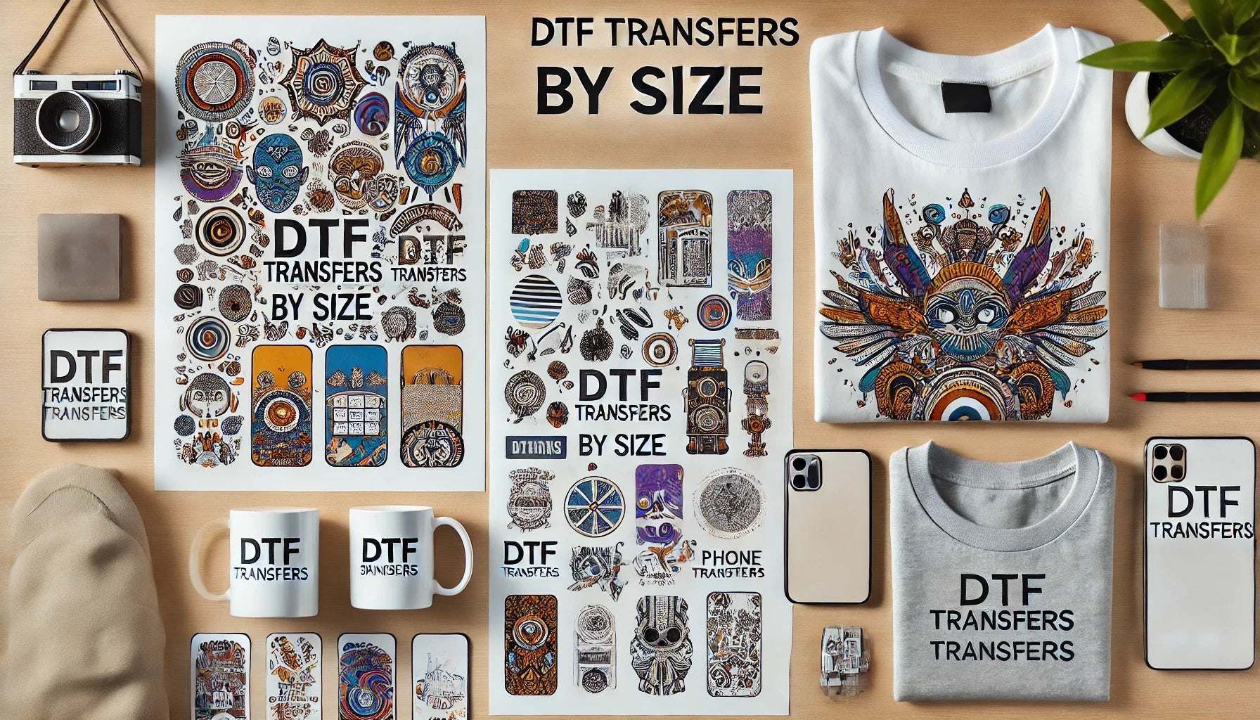 DTF Transfers by Size - Fast DTF Transfer