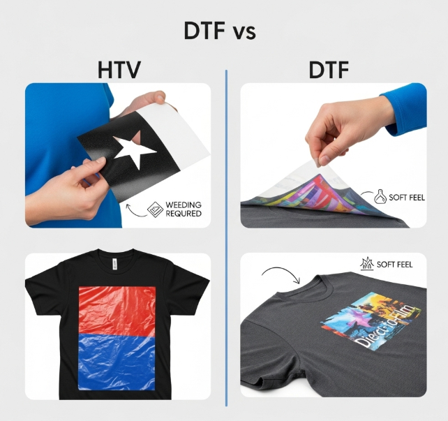 DTF vs HTV