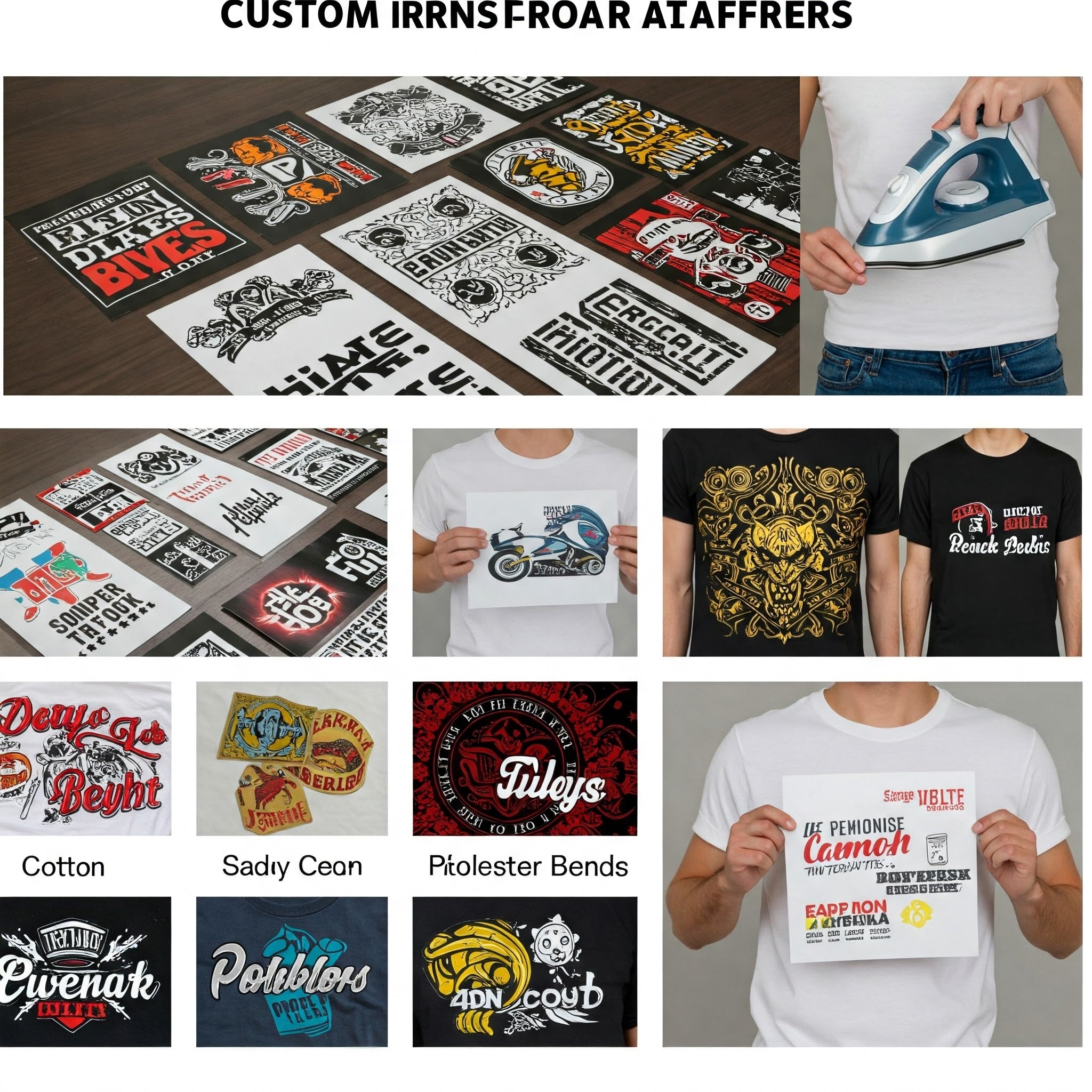 Custom Iron-On Transfers for Apparel
