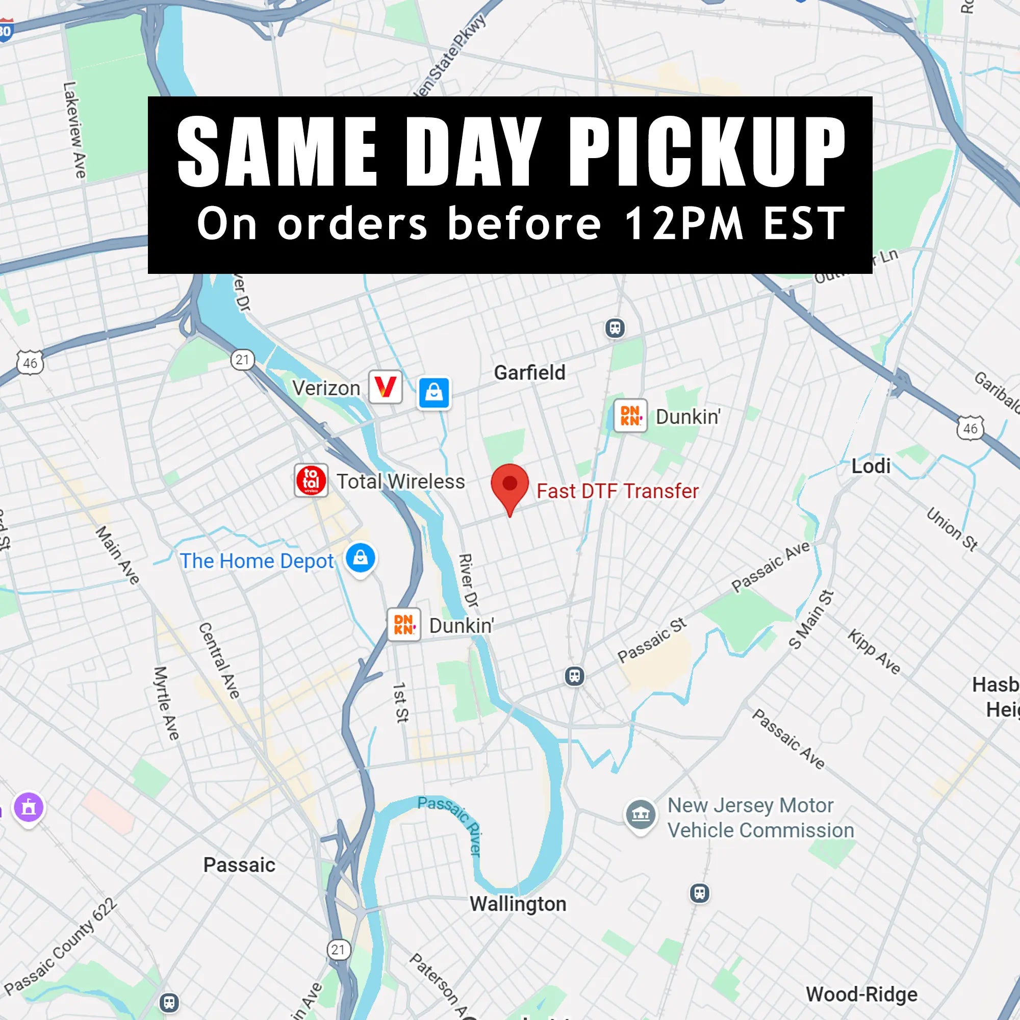 Glitter DTF Transfers By Size