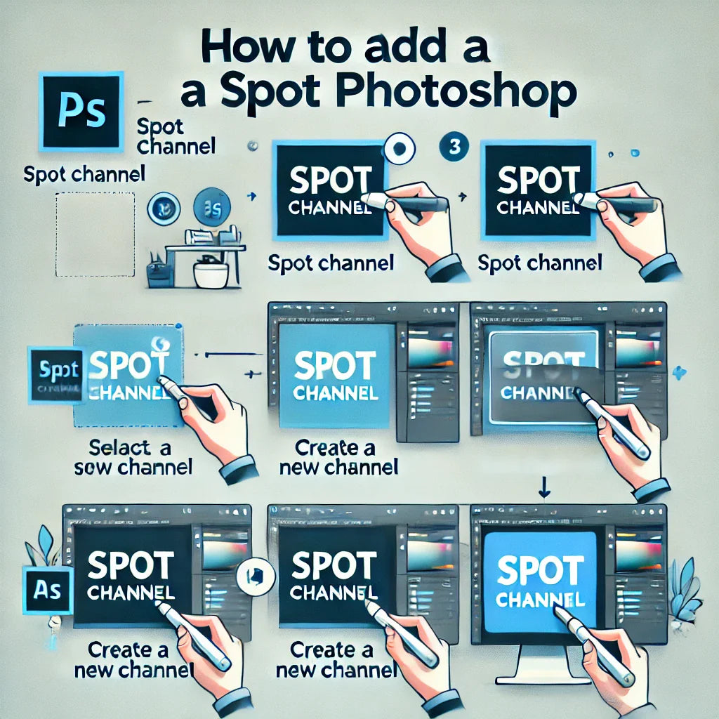 How to Add Spot Channel in Photoshop