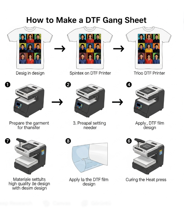 How to Make a DTF Gang Sheet
