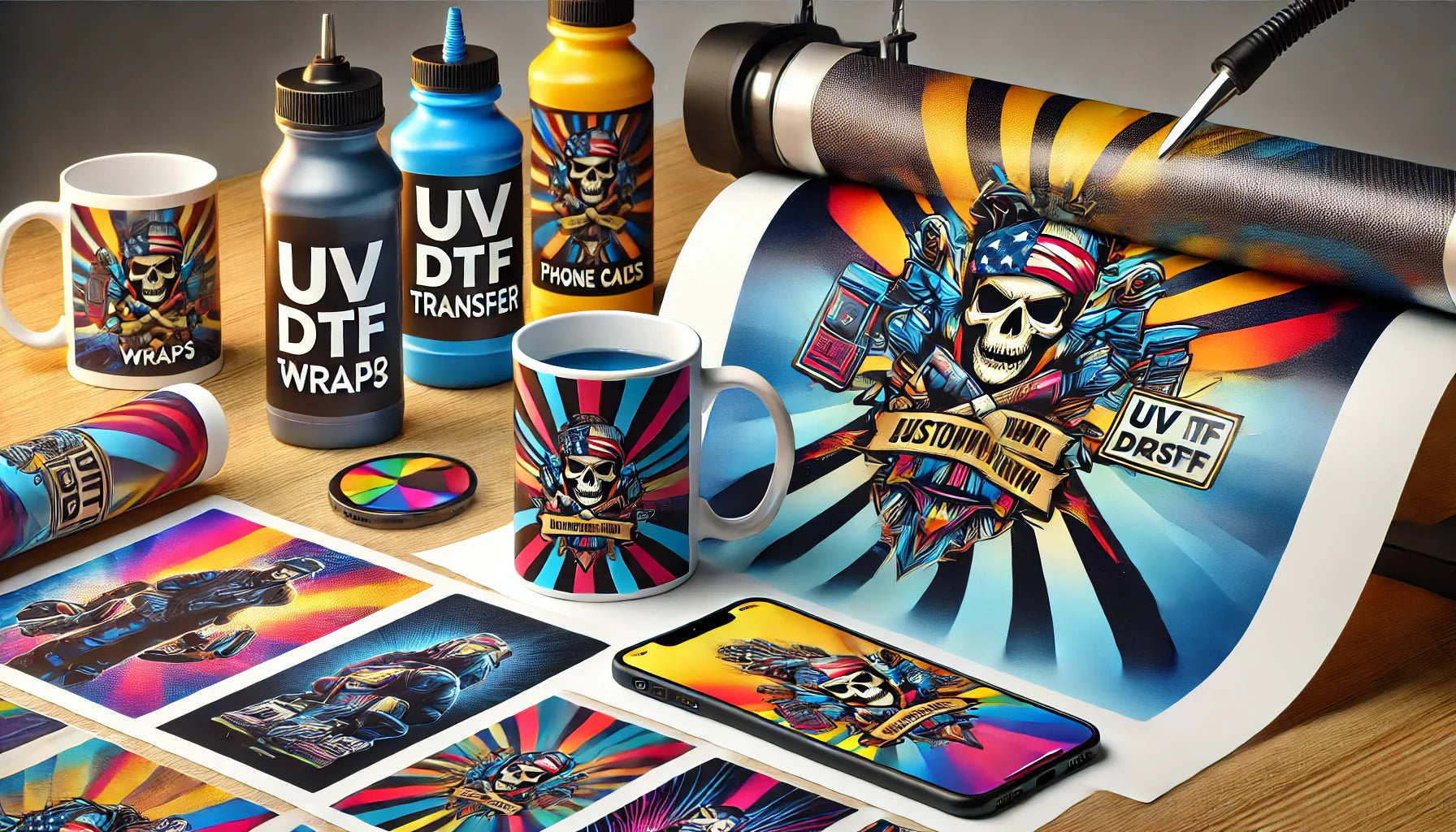 UV DTF Wraps - Fast DTF Transfer