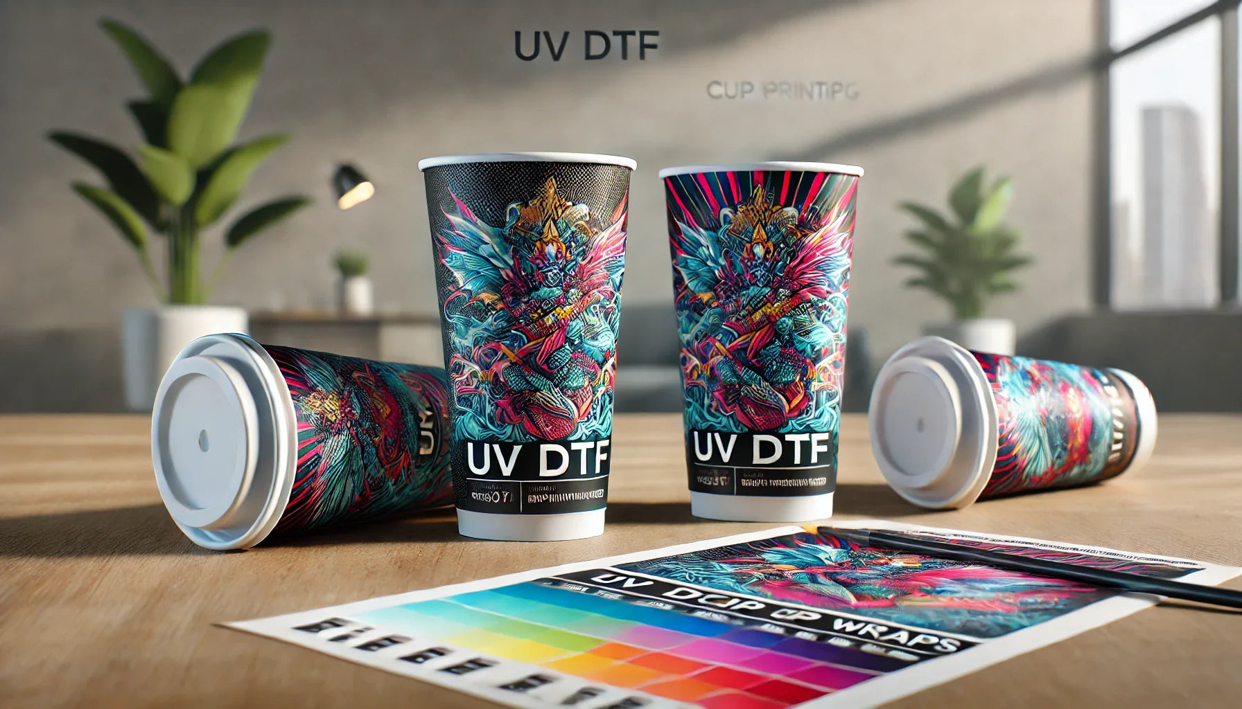 UV DTF Cup Wraps - Fast DTF Transfer