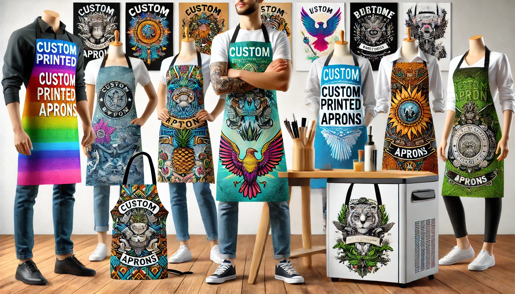 Custom Printed Aprons - Fast DTF Transfer