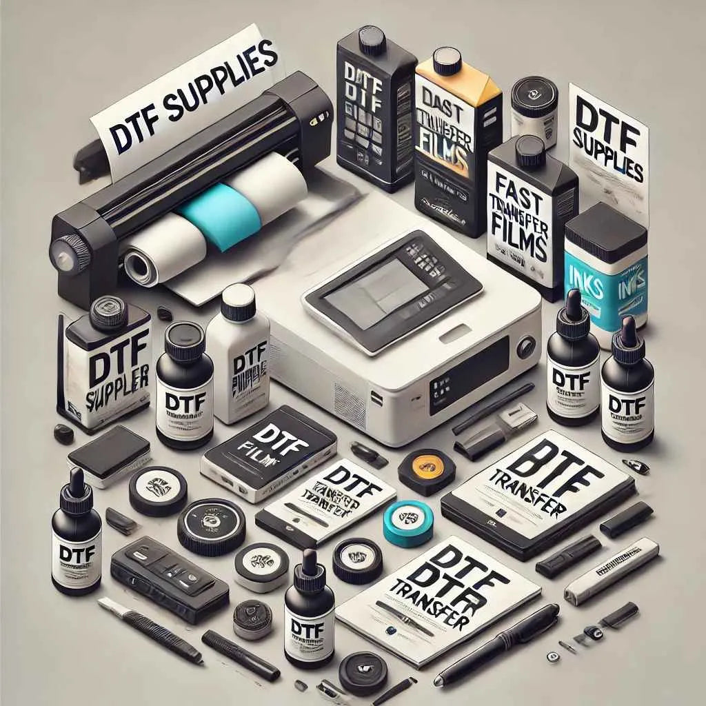 Fast DTF Transfer's DTF Supplies collection index image, showcasing essential materials and tools for DTF printing.