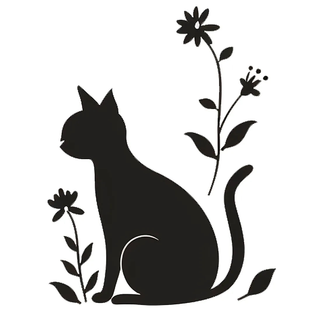 Fast DTF Transfer | Black Cat Home Decor