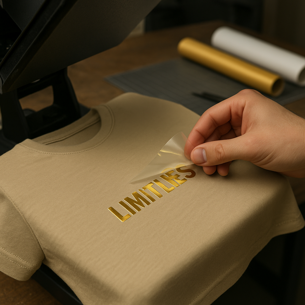 Gold Foil DTF Transfers  By Size
