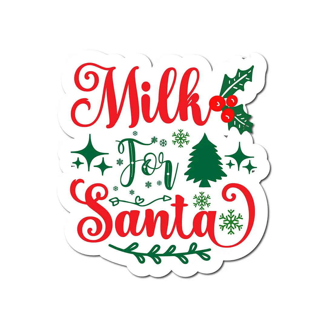 Milk for Santa Christmas Transfer