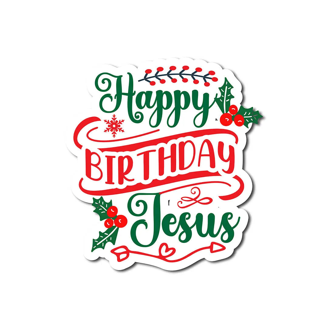 Happy birthday Jesus Christmas Transfer