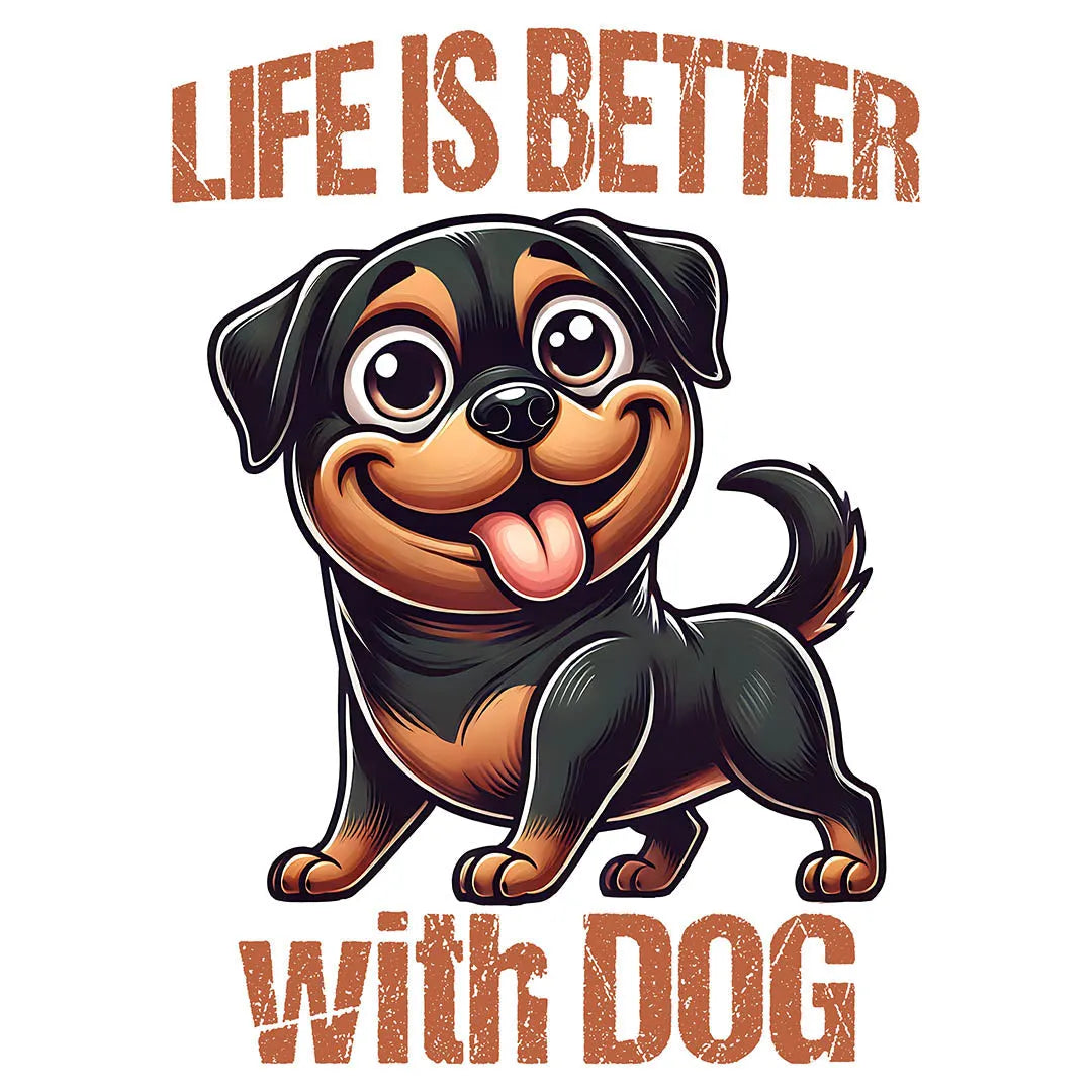 Fast DTF Transfer | Life is Better with Dog