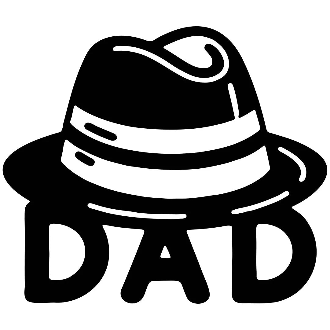 DAD Wearing a Hat Transfer