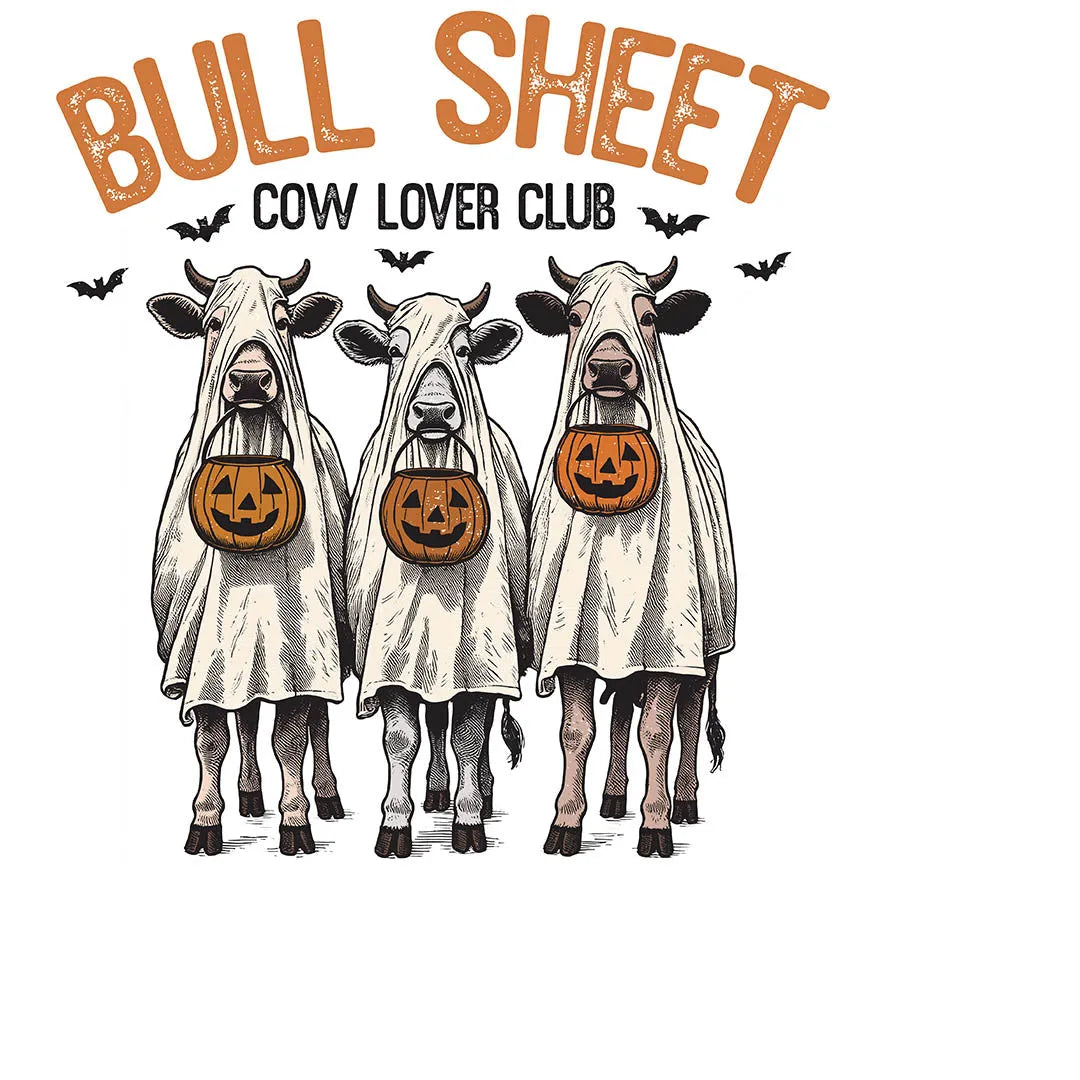 Udderly Spooky Halloween DTF Transfer | BullSheet Cow Lover Club