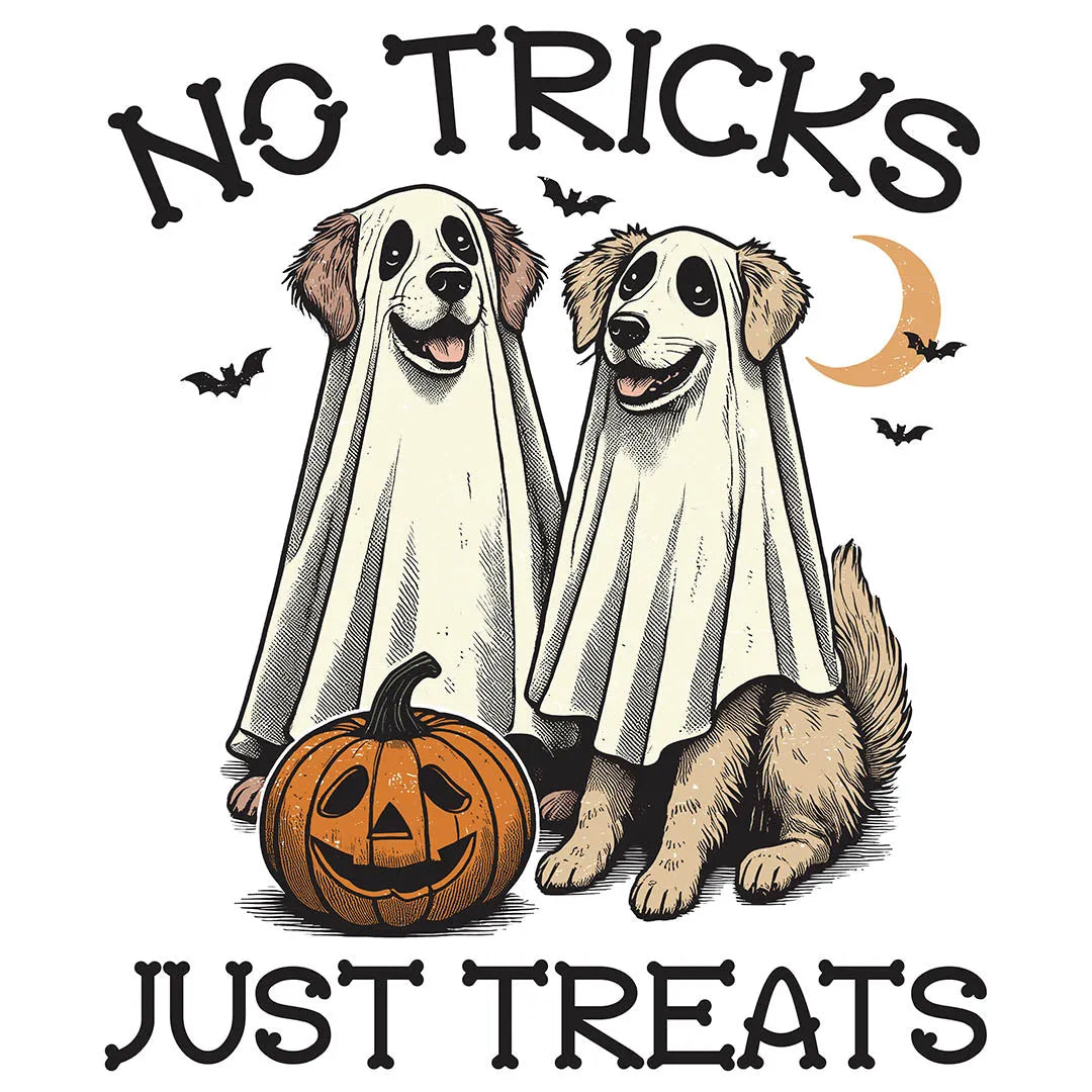 No Tricks Just Treats Halloween DTF Transfer | Fast DTF Transfer