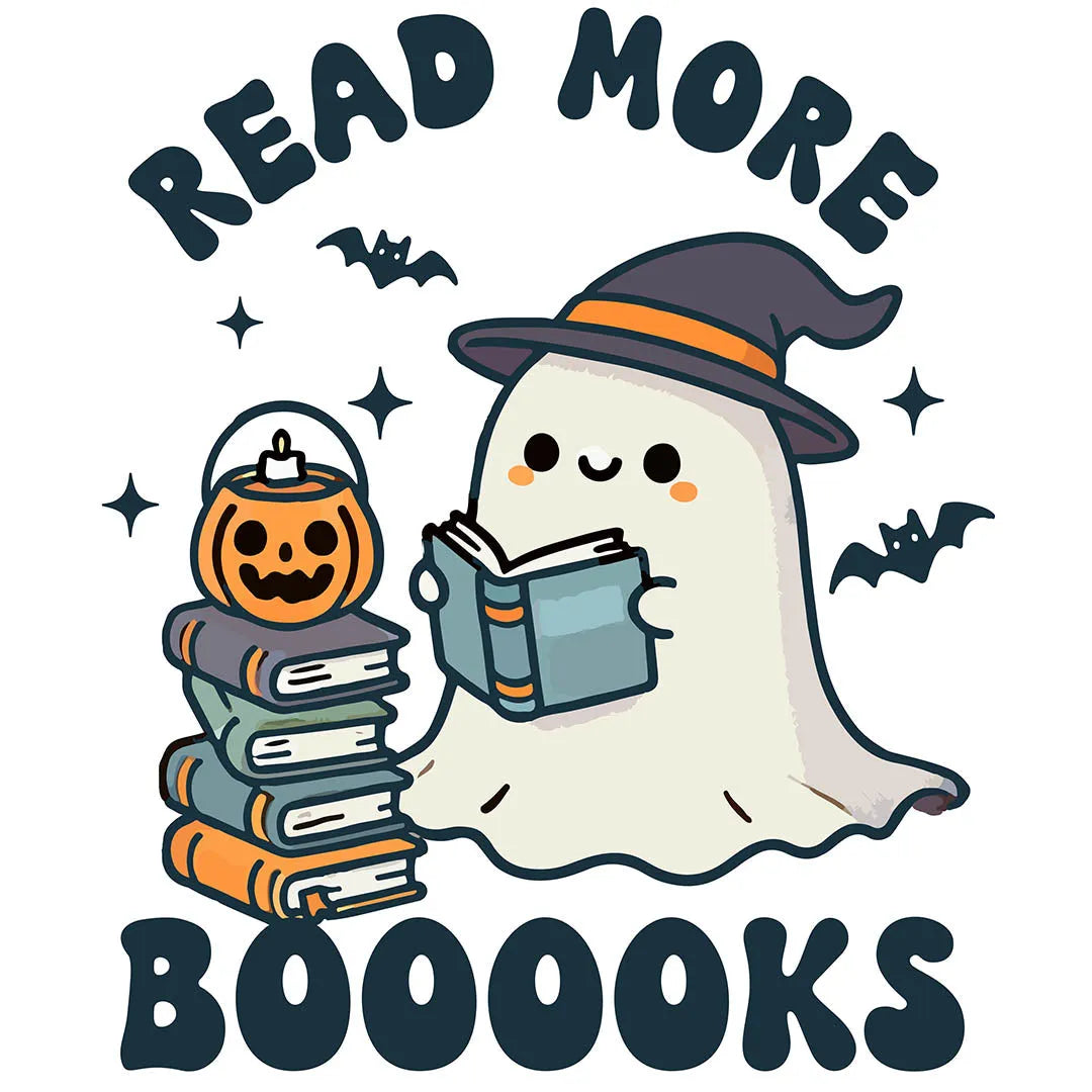 "Read More Books" Halloween DTF Transfer | Fast DTF Transfer