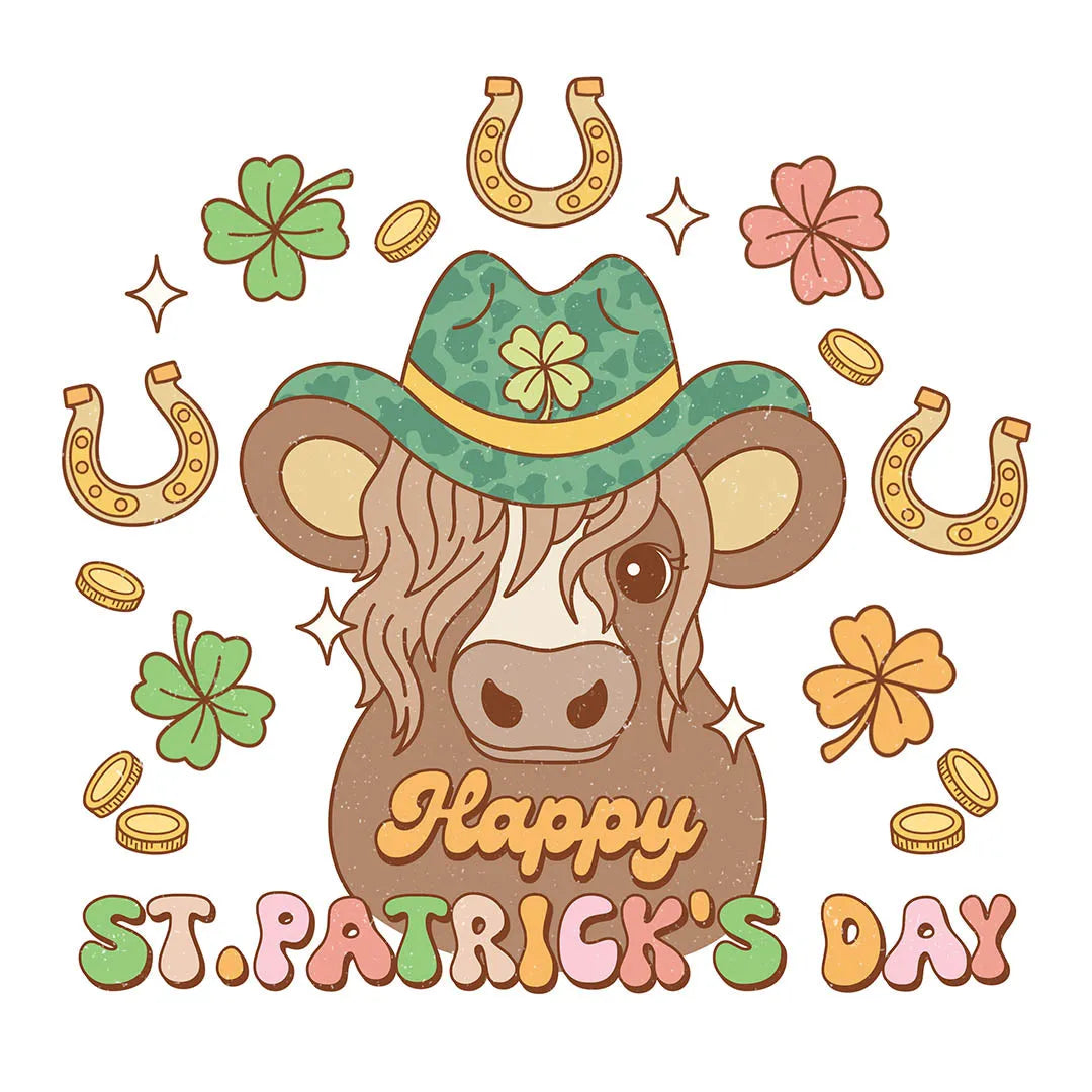 Fast DTF Transfer | Happy St.Patricks Day Transfer - Wish everyone a happy St. Patrick's Day with this festive transfer.